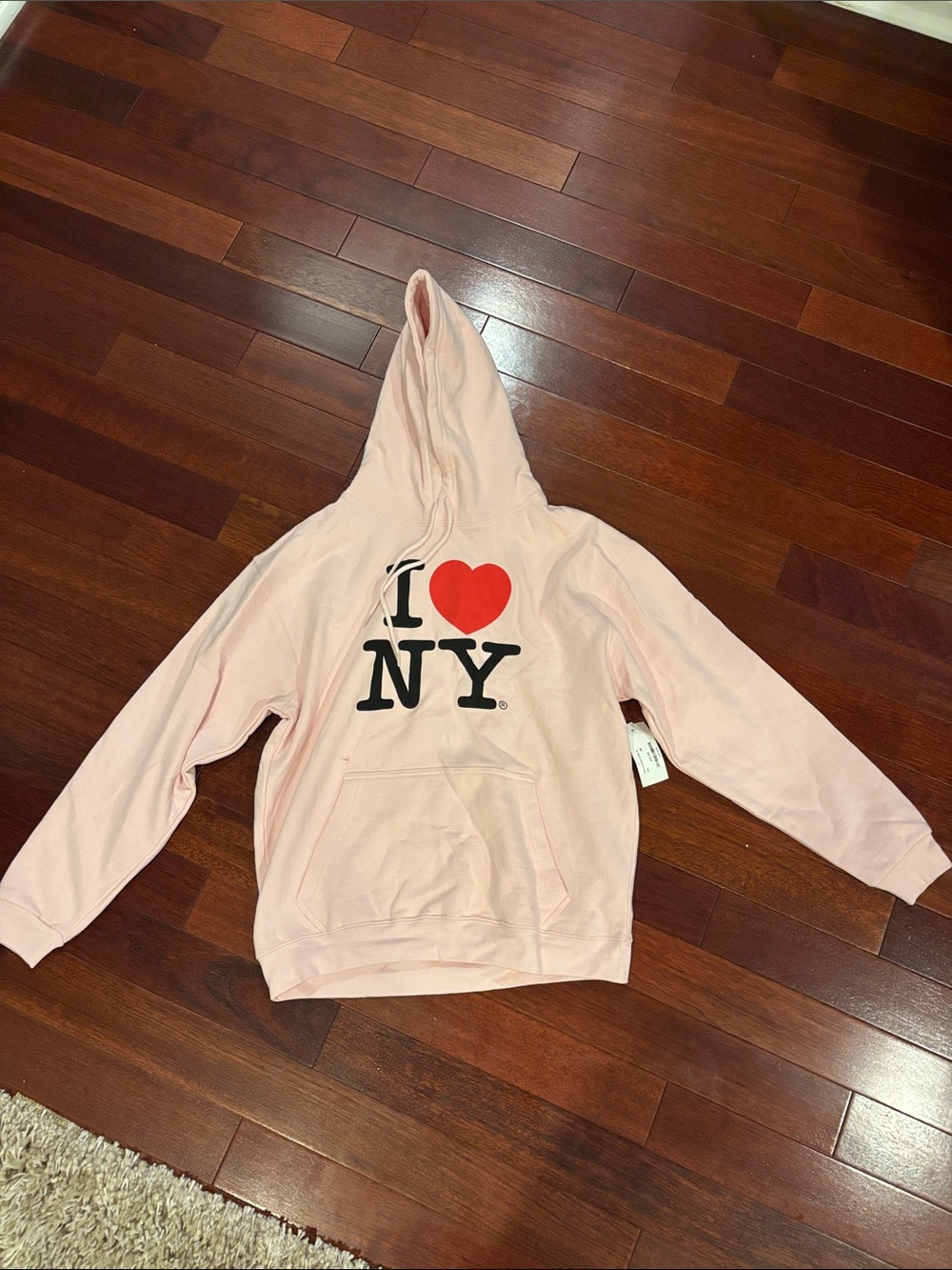 Pink I Heart NY Hoodie